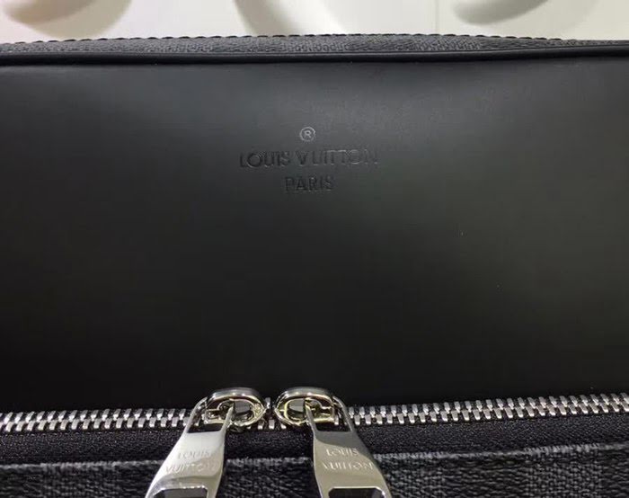 路易威登LV頂級原單 N41409 DAYTON中號經典商務記者包 Damier Graphite塗層帆布 YDH1560